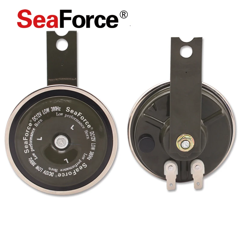 1 Pair Universal Car Horn 12V Sound Crisp Elegance Disc Car Claxon Disc