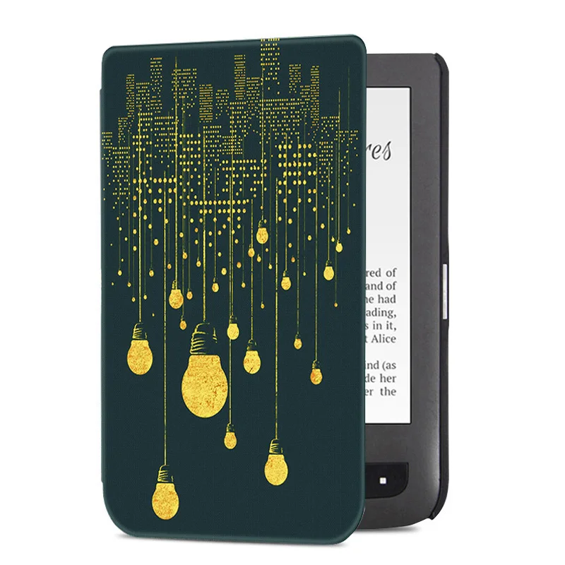 BOZHUORUI чехол для Pocketbook Aqua 2/Touch Lux 2 электронных книг, мода окрашенные Pocketbook 626/641 ультратонкий кожаный чехо - Цвет: City Lights