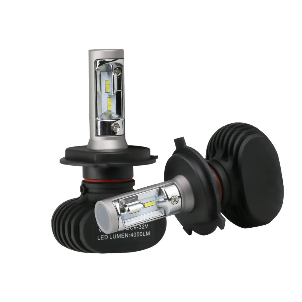 S1 Spot 8000lm Headlight Lamp Car 50w Led Headlight Auto Bulbs H1 H3 H4