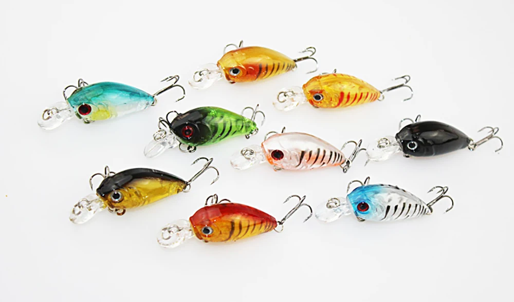 4G 45 мм рыболовные приманки Minnow мини рок кривошипная Приманка Crankbait Бас тройной