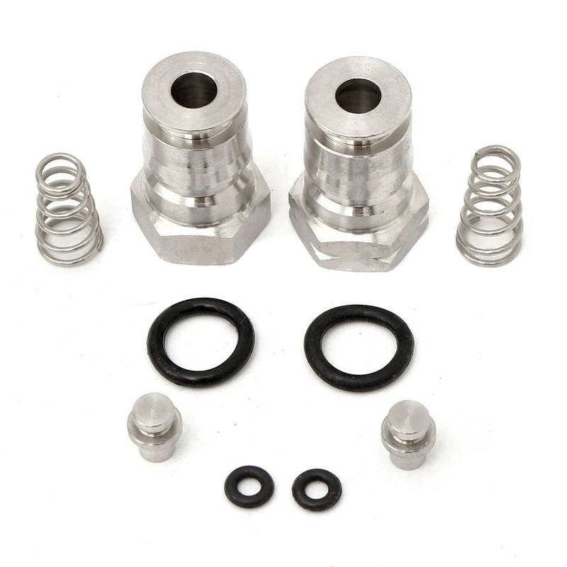 2PCS Stainless Steel 19/32''-18 Gas & Liquid Ball Lock Keg Poppet Post Kit For Cornelius