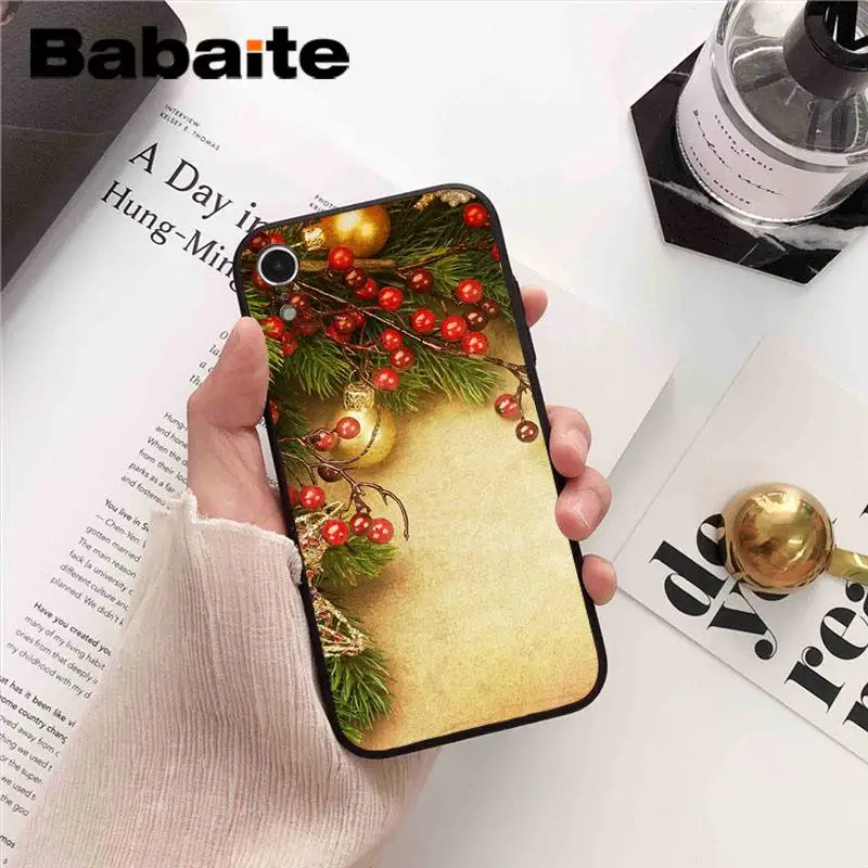 Babaite Рождество праздник елка год клиент чехол для телефона для iPhone 8 7 6 6S Plus X XS MAX 5 5S SE XR 10 11 11pro 11promax