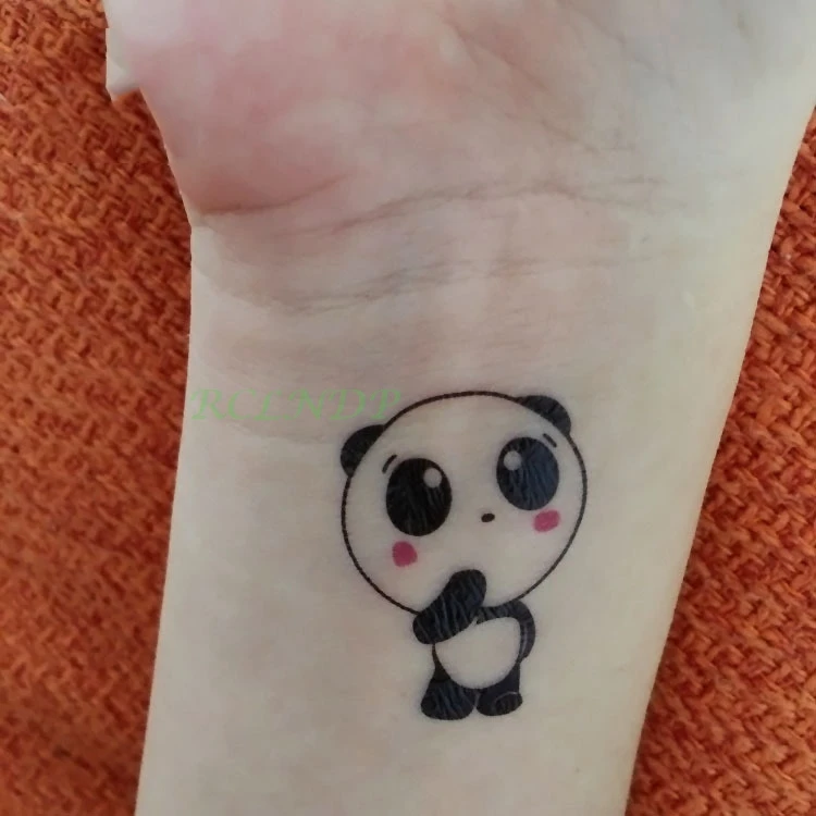 Водостойкая временная татуировка милый стикер panda tatto наклейка s флэш-тату поддельные татуировки для малышей; для детей; для девочек