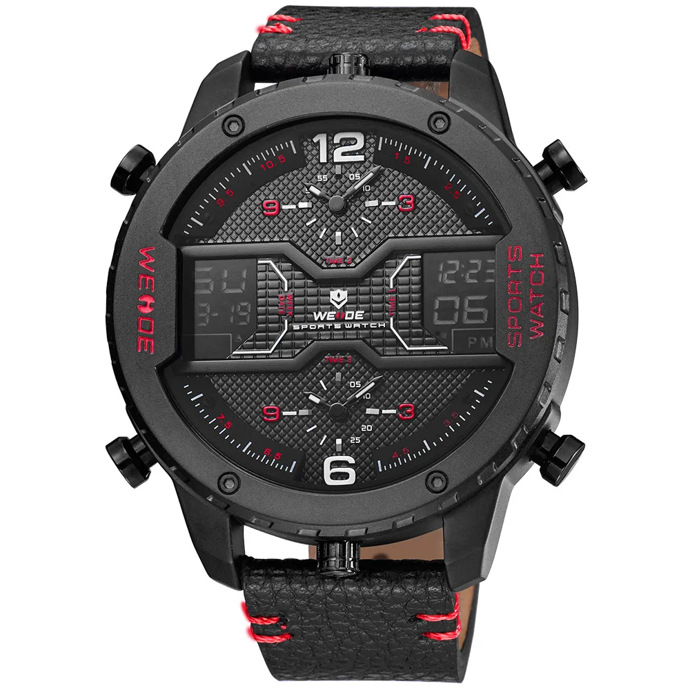 

Fashion multi-function creative watch double display waterproof electronic high-end men's watch
