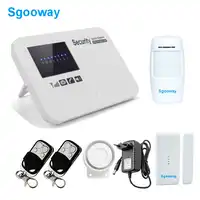 Sgooway Wireless GSM Alarm System Home Alarm Systems with PIR Detector Russian English Spanish French Voice Security GSM Alarm
