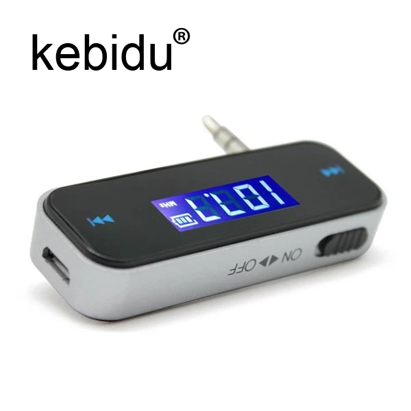 

Kebidu Wireless 3.5mm LCD Display Car Radio MP3 Player Kit In-car FM Transmitter Handsfree Micro USB Cable For Smartphones
