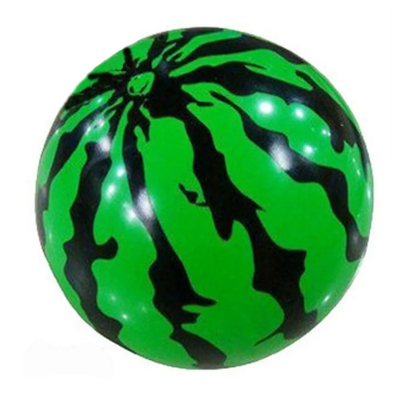 

20CM Outdoor Soft Simulation Watermelon Inflatable Ball Creative Rubber Ball Beach Pool Play Early Educational Toys For Children