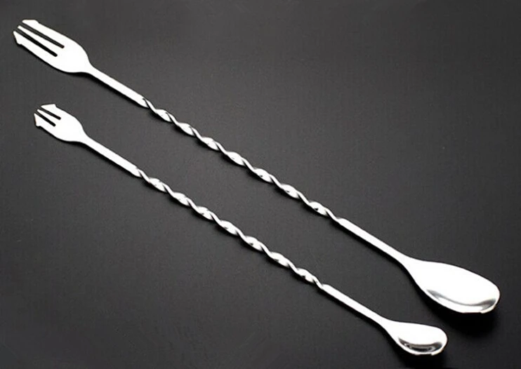 

Stainless Cocktail Whisks Spoon Mixer Bar Puddler Stirring Spoon DIY Tools