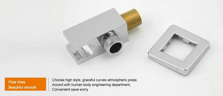 Stainless Steel Chrome Waterfall Shower Faucet Set with Hand Shower Single Handle