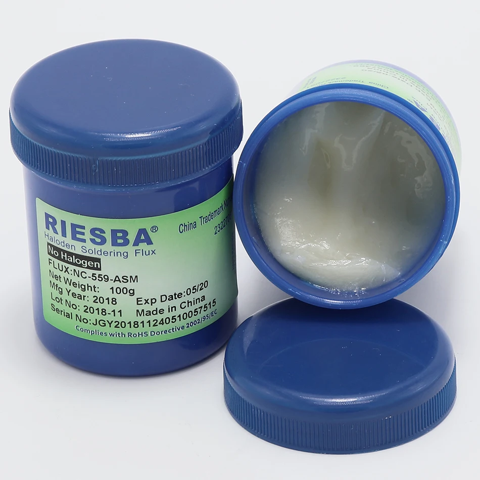 RIESBA 100 г NC-559-ASM Flux сварочная паста цилиндр сварные фитинги (1 шт./лот 2 шт./лот) 9 unid шаблон канифольный флюс