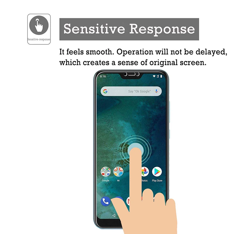 2 шт., закаленное стекло для Xiaomi Mi A2 Lite, защита экрана 9H 2.5D, пленка для телефона, Защитное стекло для Xiaomi Mi A2 Lite