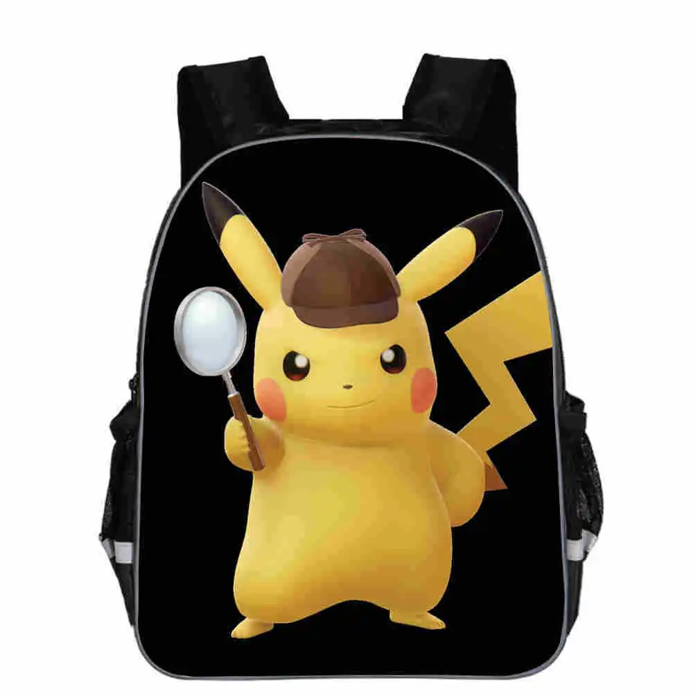 

2019 New Anime Pokemon Pikachu Backpack pokemon Cosplay School Bag Boy Girl Plush backpack 13Inch