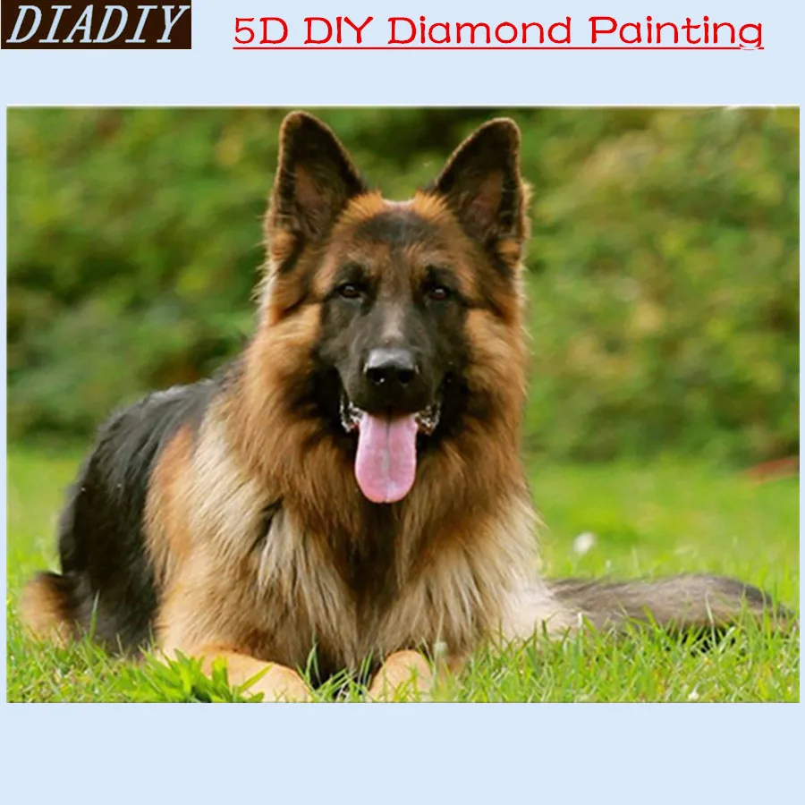 

5D DIY Diamond Embroidery,Animal German Shepherd Dog Pet customization Diamond Painting,Cross Stitch,3D,Diamond Mosaic,Christmas