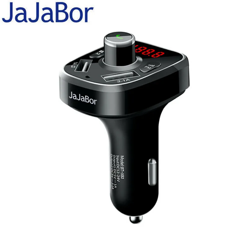 

JaJaBor FM Transmitter Bluetooth Car Kit Wireless Handsfree Car MP3 Player Dual USB Car Charger TF Card / U Disk Playback