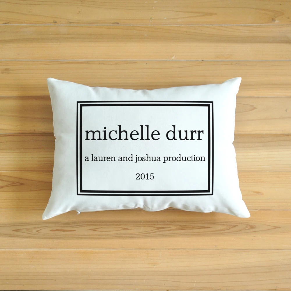 personalized baby pillow