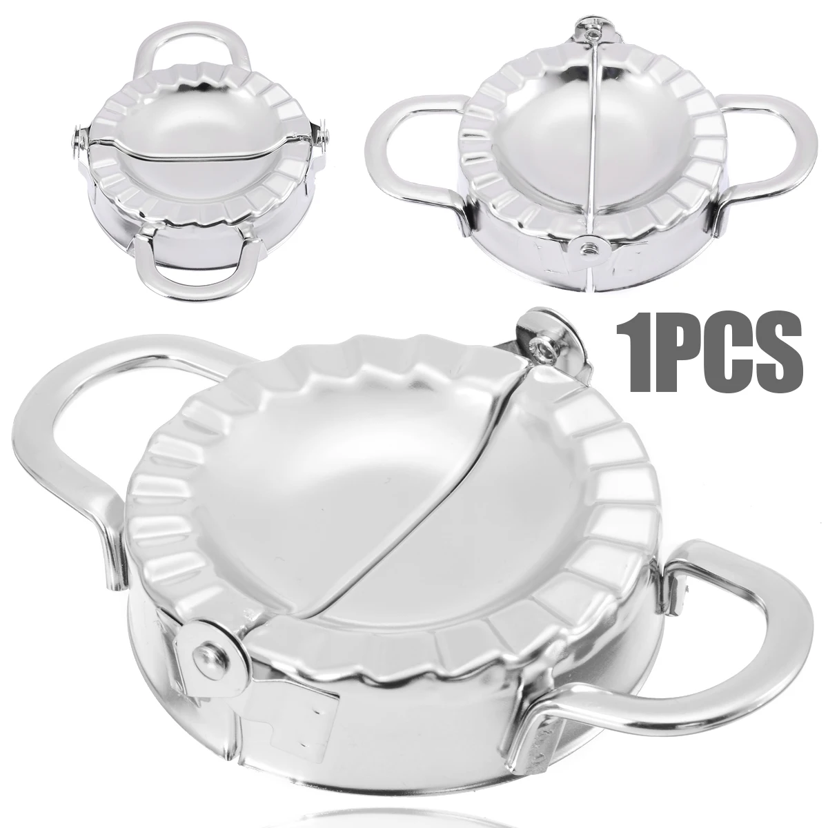 1pcs Stainless Steel Dumpling Maker Wraper Dough Cutter Pie Ravioli Dumpling Mould Kitchen Pastry Tools Accessories