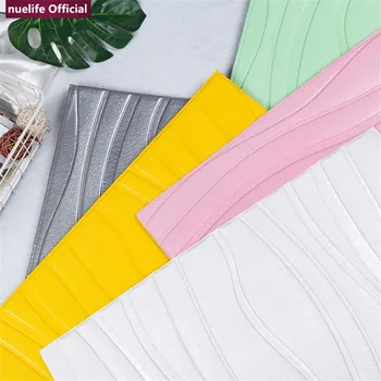 

3D corrugated pattern soft package wallpaper bedroom living room children's room waterproof anti-collision foam wall stickers