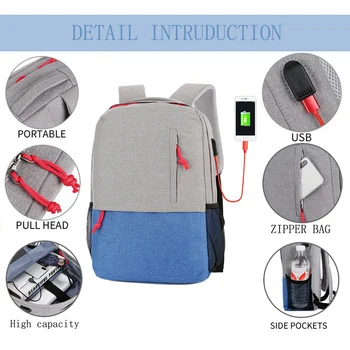 

Anti thief USB bagpack laptop backpack for Women Men school Bag Female Male Travel Mochila Father's Gift