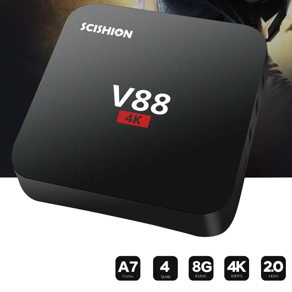 Besegad Android четырехъядерный 1 ГБ 8 4K Ultra HD Smart Wifi интернет телевидение мультимедийный