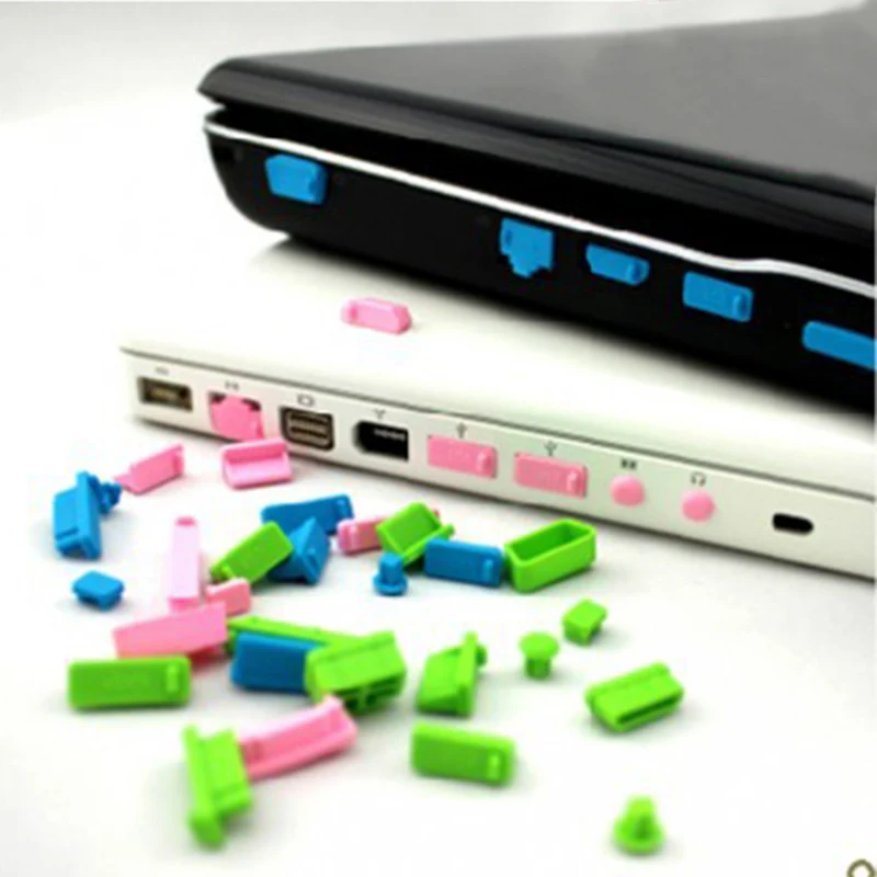 

2019 13Pcs/set Silicone Anti Dust Plug Cover Stopper Laptop dust plug laptop dustproof usb dust plug Computer Accessories
