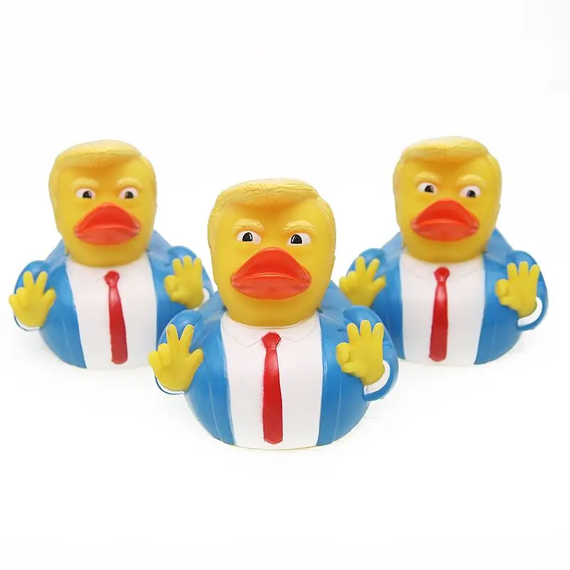 

Trump Duck Bath Toy Shower Water Floating US President Rubber Duck Baby Toy Water Toy