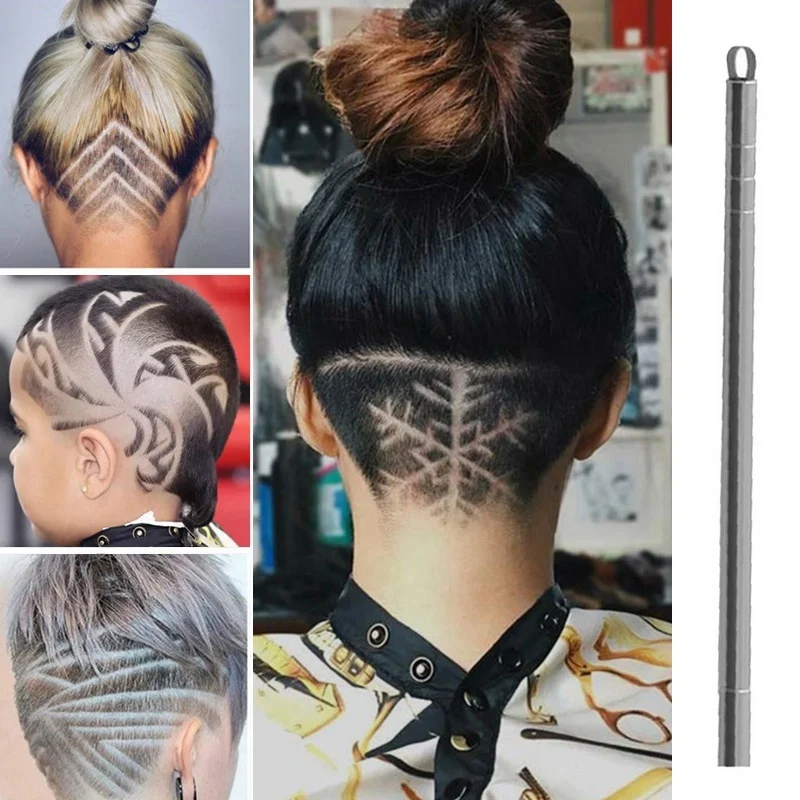 

Fashion Hair carving pen magic oil head notch man hair refined steel razor pen barber razor eyebrow shaving shave