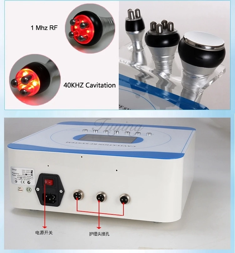 Кавитационная ультразвуковая машина для похудения, мультиполярная радиочастотная машина для подтяжки кожи против морщин, омоложение