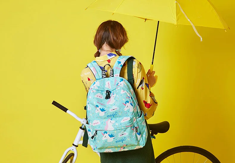 Women Unicorn Cute School Printing Backpack 20 WINNER Women Backpack Unicorn Cute School Printing Backpack Bookbag School Bags For Teenage Girls Mochila Travel Softback (20)