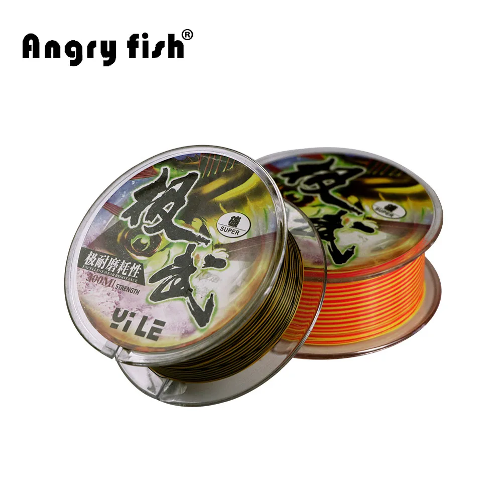 Angryfish ممتازة للتآكل روك الصيد 300 متر حجم المتاحة سوبر خط الصيد