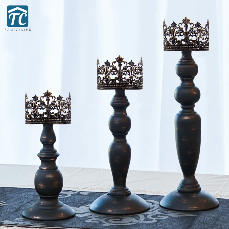 Candle Power Dinner Props Romantic Wedding Candlesticks Restoring