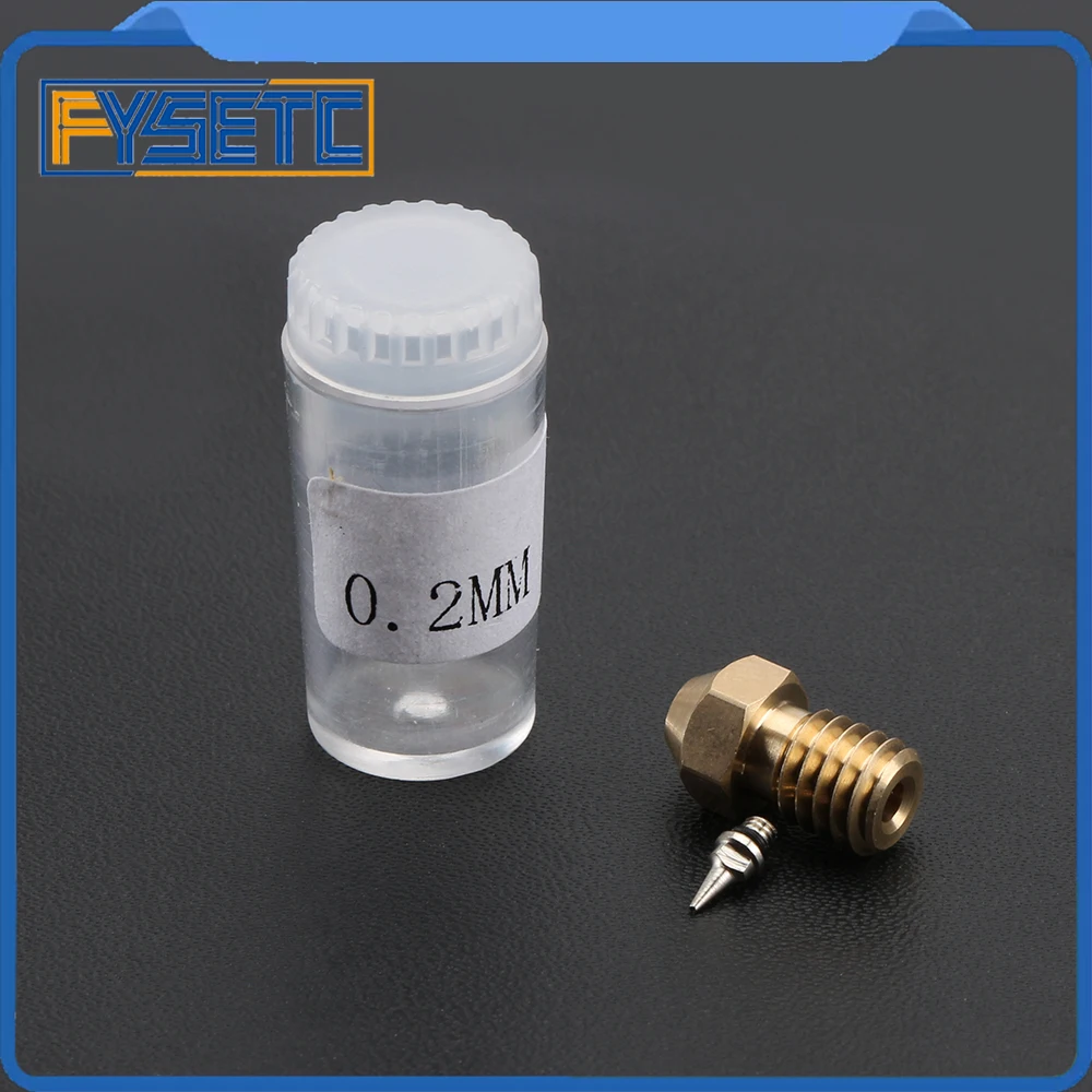 3D طابعة أجزاء 0.2/0.3/0.5 ملليمتر البخاخة فوهة محول مجموعة البخاخة فوهة محول مع الفوهات ل V6 hotend 1.75 ملليمتر خيوط