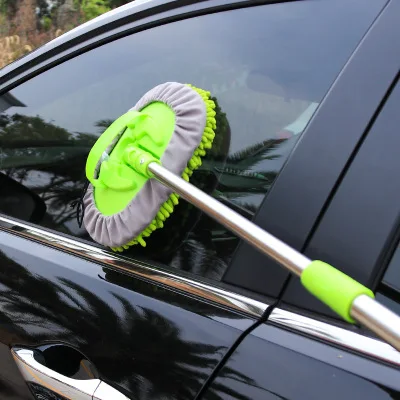 

New Car Wash Cleaning Brush Microfiber Chenille Mop dust Broom Telescopic Handle Windows Foam Water Flow Bottle Car Accessories