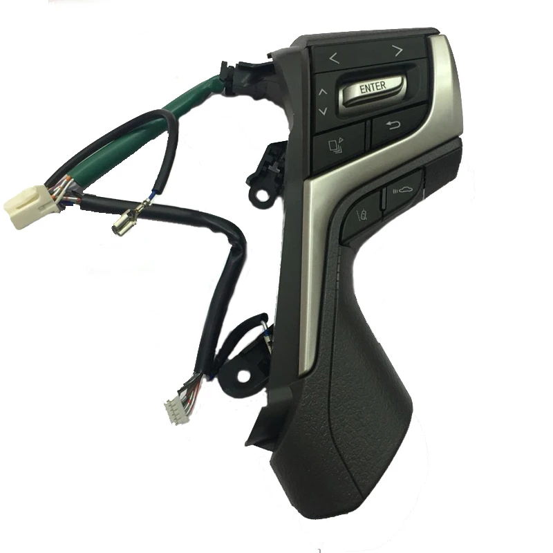 

For Toyota Land Cruiser Prado 2018 steering wheel buttons switch black and gray switches button just right side