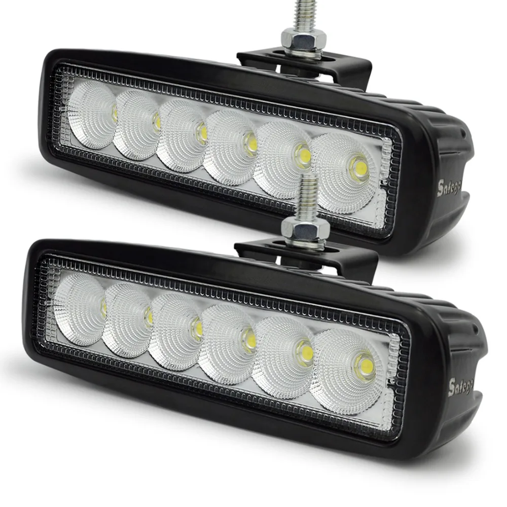Prix pour 12 Volts 18 W LED travail light bar lampe 12 V led tracteur travail lumières LED projecteurs de travail off road 4X4 24 V led offroad lumière bar spot d'inondation Prix pour 12 Volts 18 W LED travail light bar lampe 12 V led tracteur travail lumières LED projecteurs de travail off road 4X4 24 V led offroad lumière bar spot d'inondation