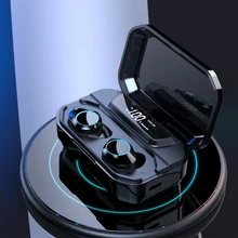 Bluetooth V5.0 G02 TWS 6D стерео наушники беспроводные наушники IPX6 водонепроницаемые наушники 3300 мАч светодиодный держатель для телефона