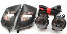 1 Conjunto para a Direita/Esquerda Claras Luzes De Nevoeiro Kit Lâmpada + Cobre + cablagens para Ford Ecosport 2013 2014
