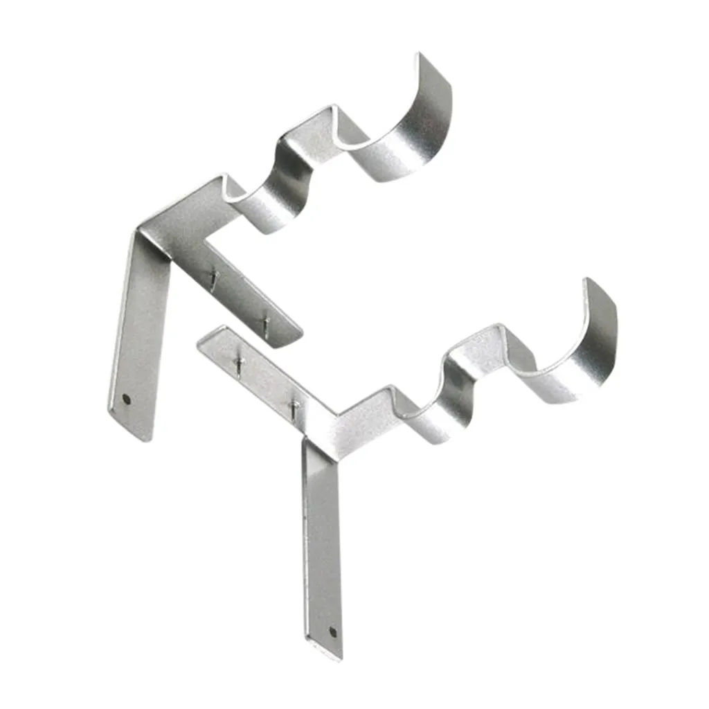Hot 1 Pair Curtain Rod Decorative Double Extensible Accessories