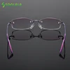 SOOLALA lunettes de lecture en strass | Coupe en diamant revêtu alliage de titane, sans bords, dégradé presbytes, lunettes de lecture, femmes hommes ► Photo 2/6