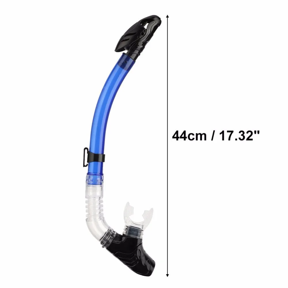 Full Dry Diving Snorkel Single Valve Breathing Tube with Silicone
