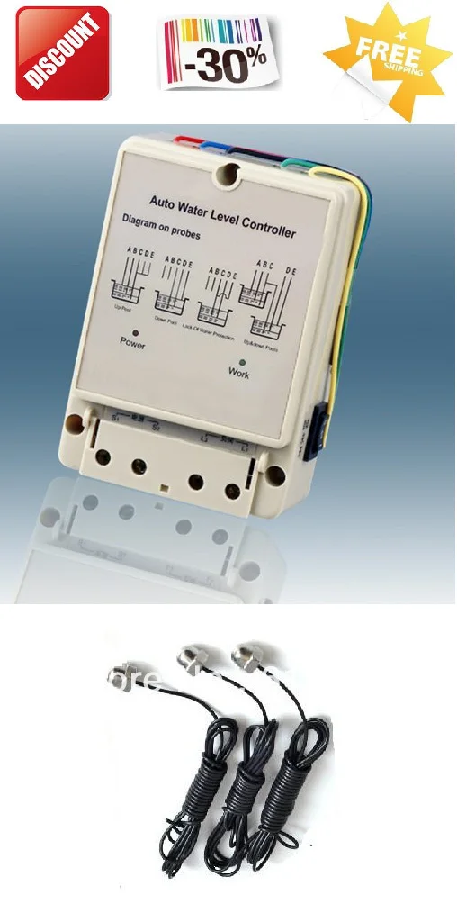 

Free Shipping Automatic Liquid Level Controller and probe sensor
