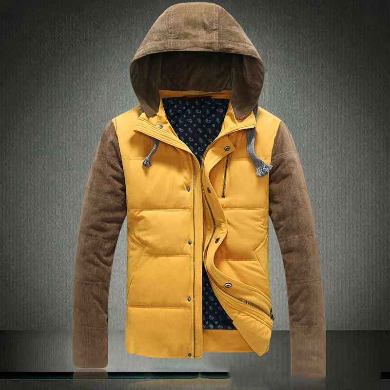 New men's stand collar Down jacket thick Warm Loos...