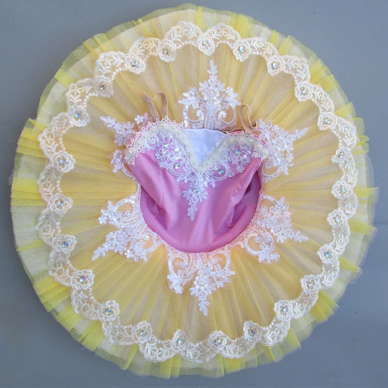 Блинная пачка профессиональные Балетные костюмы детские танцевальные балетные