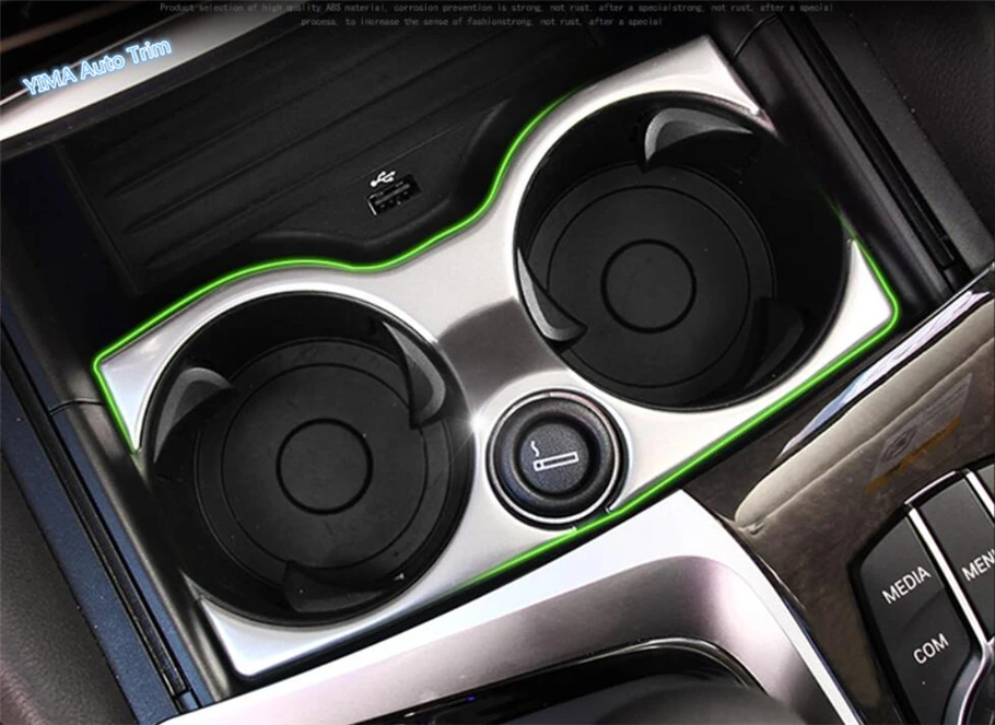 

Lapetus Auto Styling Matte Front Water Cup Holder Decoration Panel Cover Trim 1 Pcs For BMW 5 Series G30 530I 2017 2018 2019 ABS
