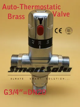 

Free shipping G3/4"(DN20)Thermostatic Mixing valve, Auto-Thermostatic valve,Intelligence Temperature control valve