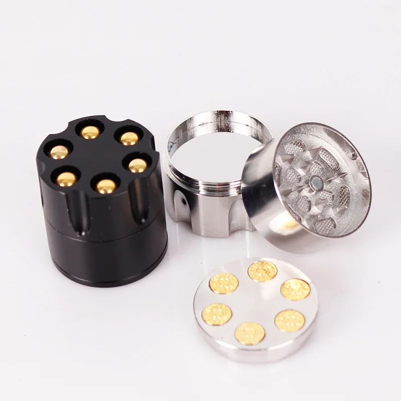 

1Pcs Latest 3 Layers Bullet shape metal clip material Smoking Herb Grinders Tobacco Combustion Piece Gift