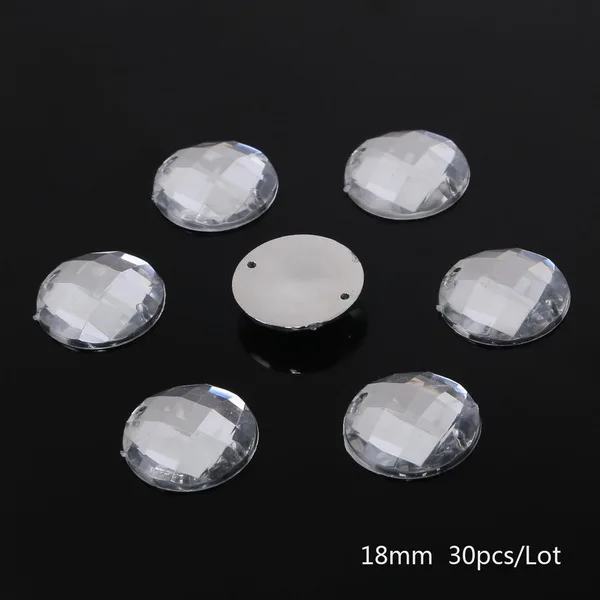18MM  30PCS  Clear