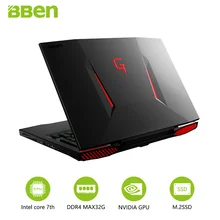 Bben Laptop Computer 16G RAM 256G SSD+ 2TB HDD Windows10 System 17.3″ Nvidia GTX1060 6GB GDDR5 Notebook RGB backlit keyboard