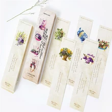 4 упаковки/лот винтажная бумажная Закладка сообщения карты напоминания этикетка для книг школьные принадлежности аксессуары