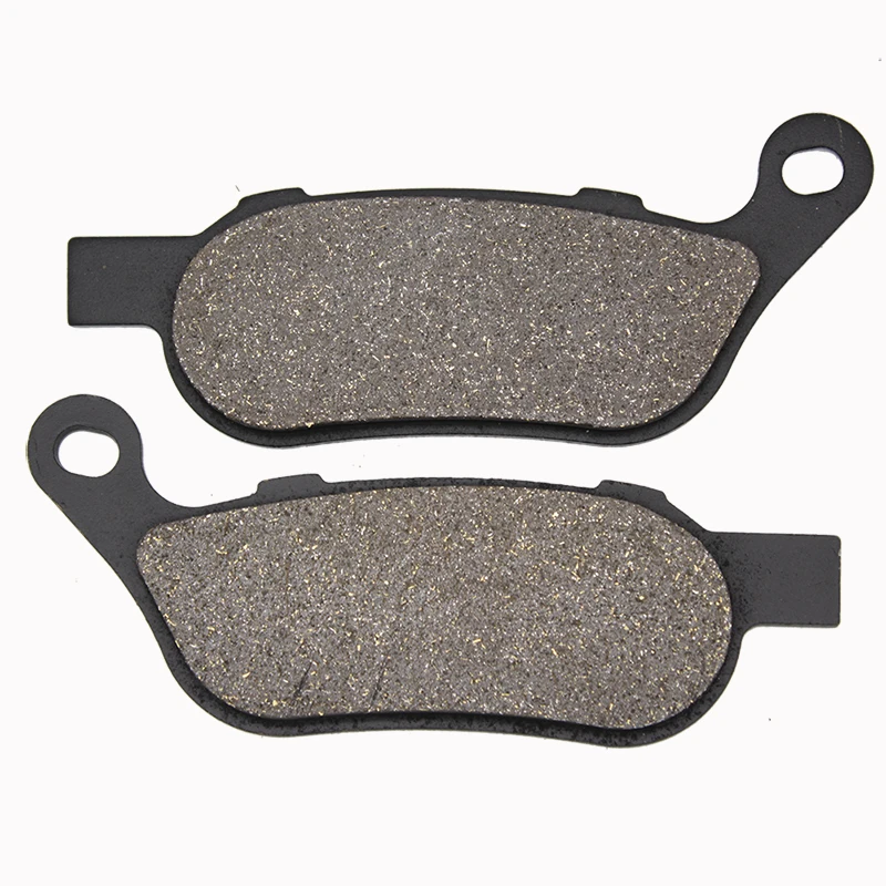 Cyleto Motorcycle Rear Brake Pads for Harley davidson FXS Blackline 2011-2013 FLSTF Fat Boy 2008-2017 FLS Softail Slim 2002-2017