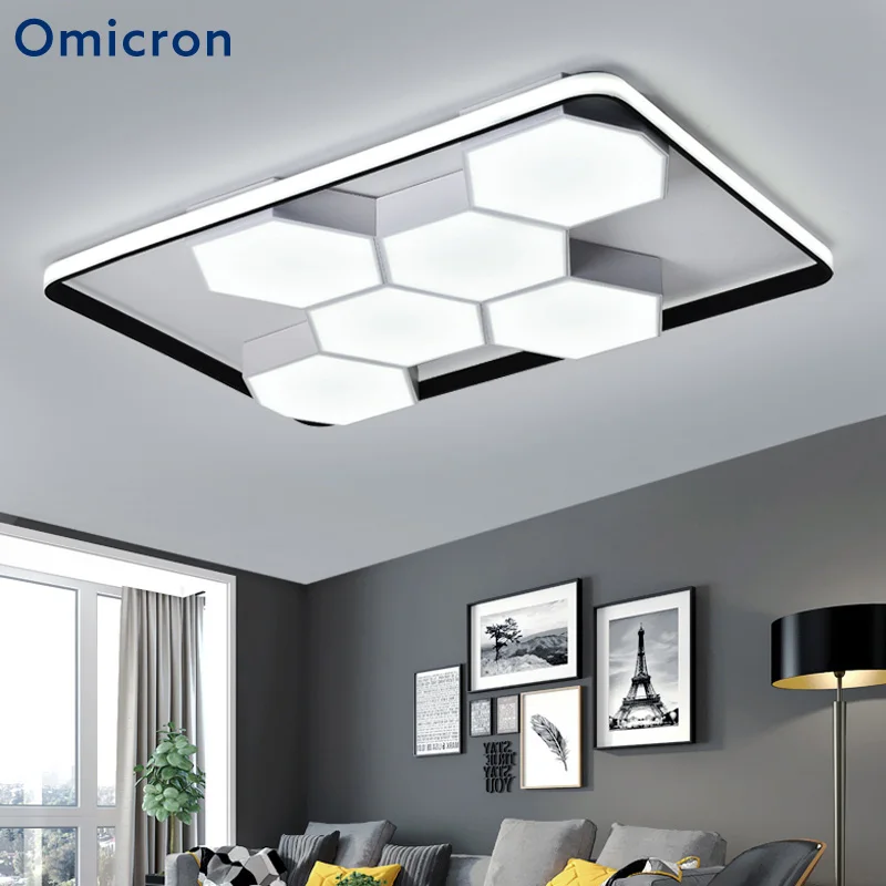 

Omicron Modern Ceiling Lights LED Minimalist Bedroom Living Room Dining Room Study Ceiling Lamp Fixtures Daily Lighting